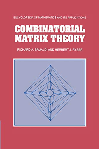 Algopix Similar Product 9 - Combinatorial Matrix Theory