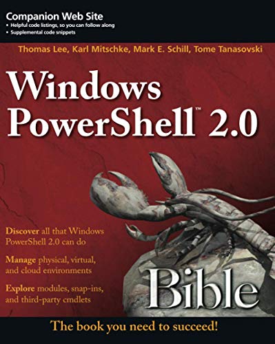 Algopix Similar Product 16 - Windows PowerShell 2.0 Bible