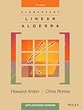 Algopix Similar Product 6 - Elementary Linear Algebra Applications