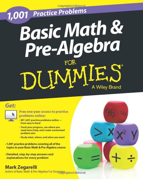 Algopix Similar Product 7 - Basic Math and PreAlgebra 1001