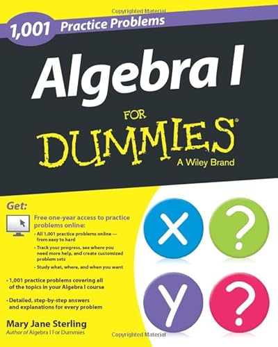 Algopix Similar Product 1 - Algebra I 1001 Practice Problems For