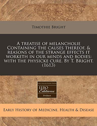 Algopix Similar Product 13 - A treatise of melancholie Containing