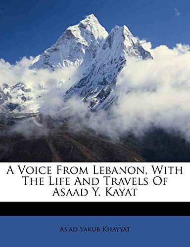 Algopix Similar Product 2 - A Voice From Lebanon With The Life And