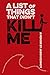 Algopix Similar Product 15 - A List of Things That Didnt Kill Me A