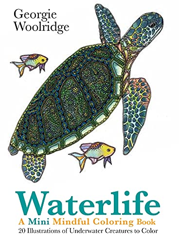 Algopix Similar Product 20 - Waterlife: A Mini Mindful Coloring Book
