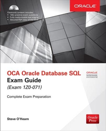 Algopix Similar Product 20 - OCA Oracle Database SQL Exam Guide