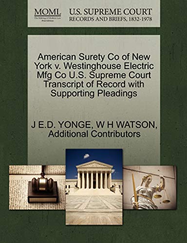Algopix Similar Product 2 - American Surety Co of New York v