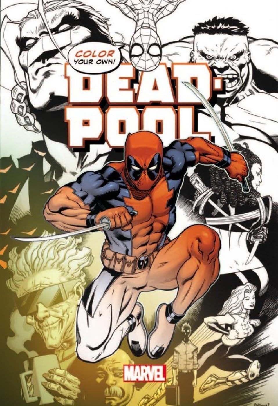 Algopix Similar Product 19 - Color Your Own Deadpool