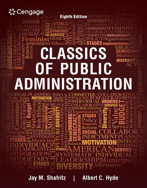 Algopix Similar Product 14 - Classics of Public Administration