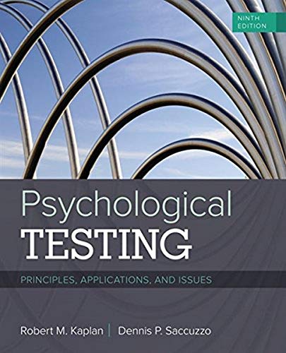 Algopix Similar Product 20 - Psychological Testing Principles