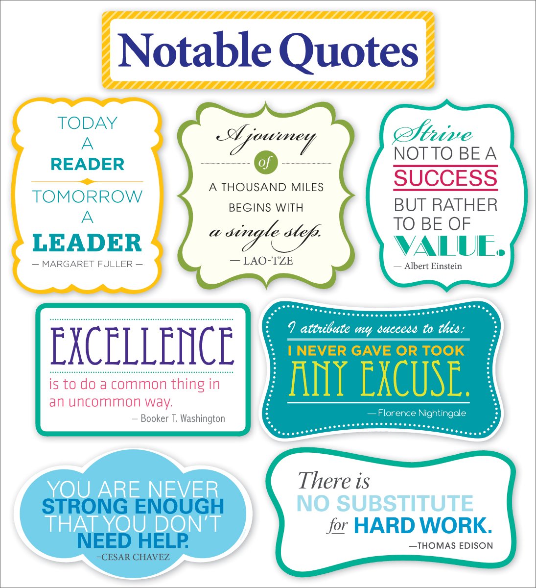 Algopix Similar Product 13 - Notable Quotes Bulletin Board