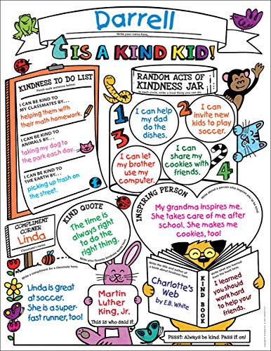 Algopix Similar Product 17 - Personal Poster Set Classroom Kindness