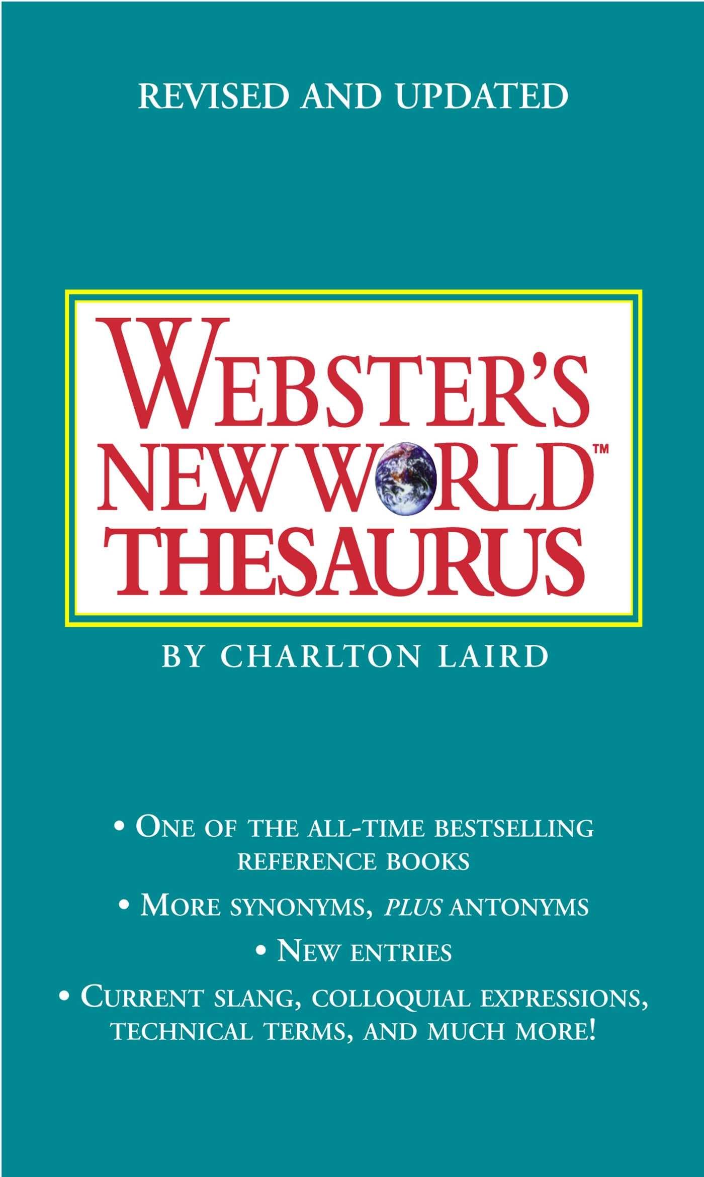 Algopix Similar Product 12 - Websters New World Thesaurus Third