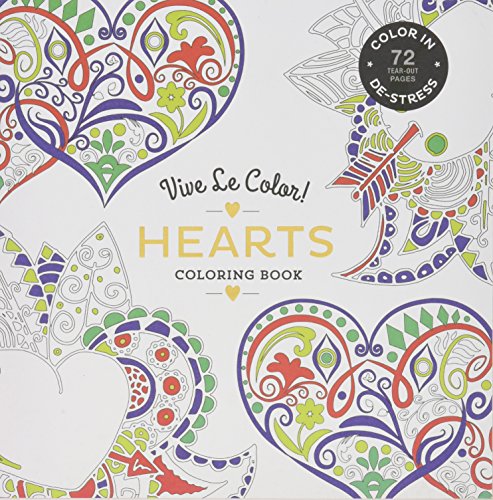 Algopix Similar Product 1 - Vive Le Color Hearts Adult Coloring