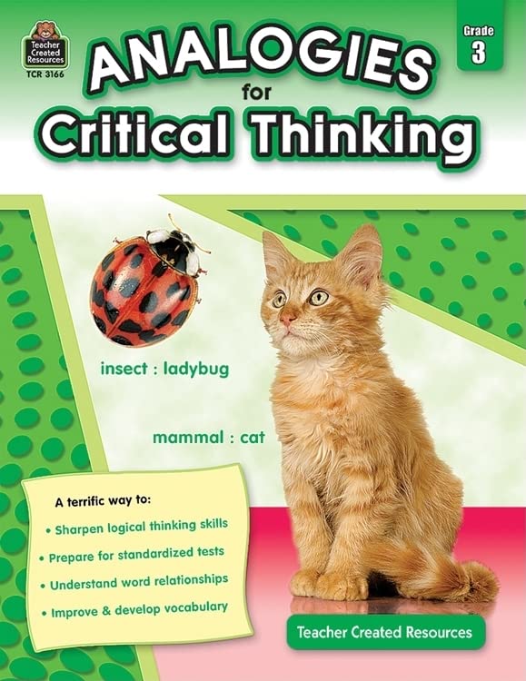 Algopix Similar Product 17 - Analogies for Critical Thinking Grade