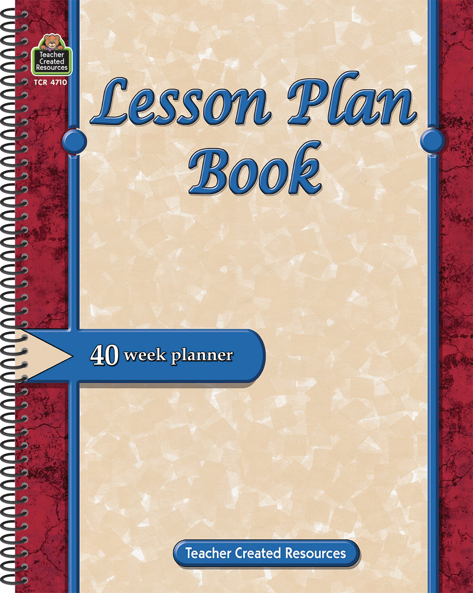 Algopix Similar Product 14 - Lesson Plan Book 40 Week Planner