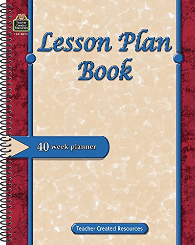 Algopix Similar Product 16 - Lesson Plan Book 40 Week Planner