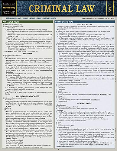 Algopix Similar Product 7 - Criminal Law (Quickstudy Law)