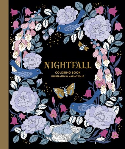Algopix Similar Product 5 - Nightfall Coloring Book Originally