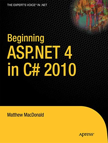 Algopix Similar Product 16 - Beginning ASPNET 4 in C 2010
