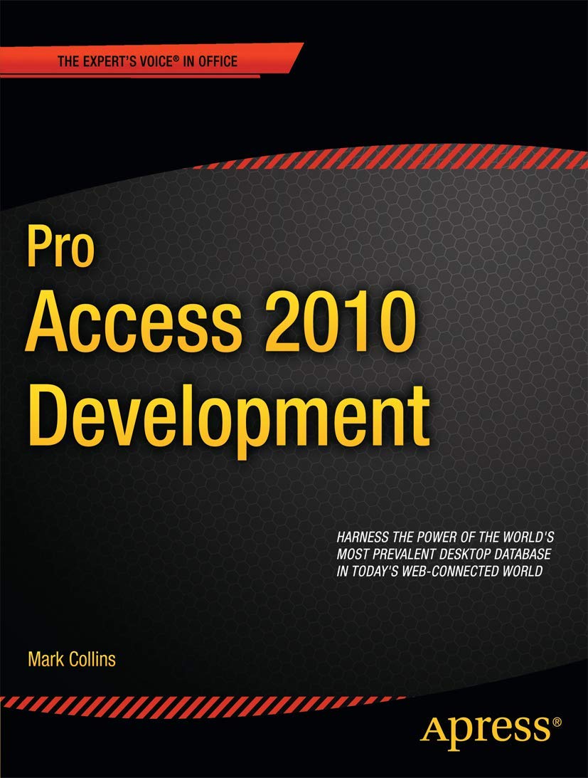 Algopix Similar Product 19 - Pro Access 2010 Development Experts