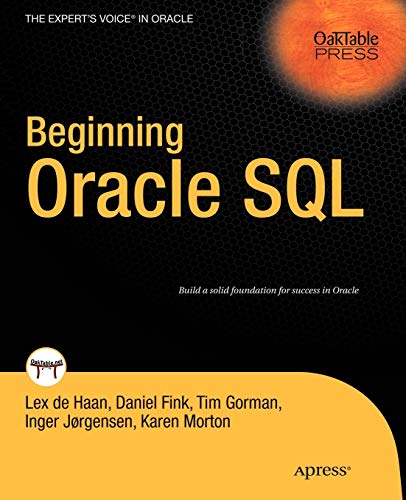 Algopix Similar Product 12 - Beginning Oracle SQL Experts Voice in