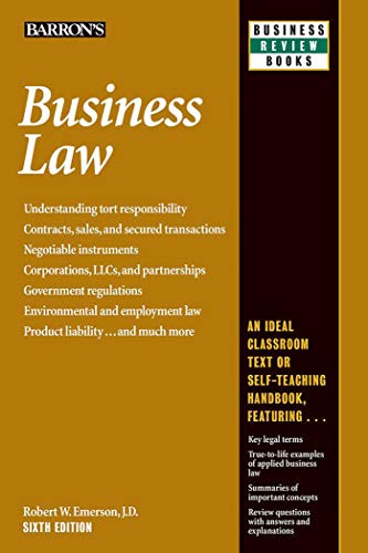 Algopix Similar Product 20 - Business Law (Barron's Business Review)