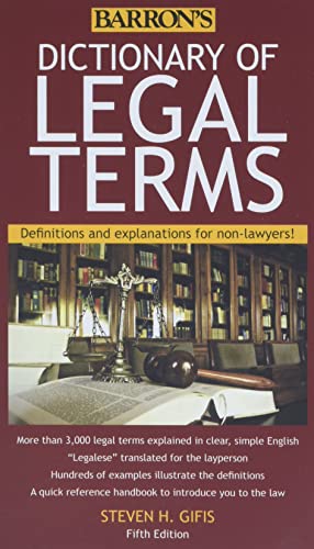 Algopix Similar Product 10 - Dictionary of Legal Terms Definitions