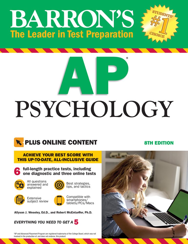 Algopix Similar Product 12 - Barrons AP Psychology 8th Edition