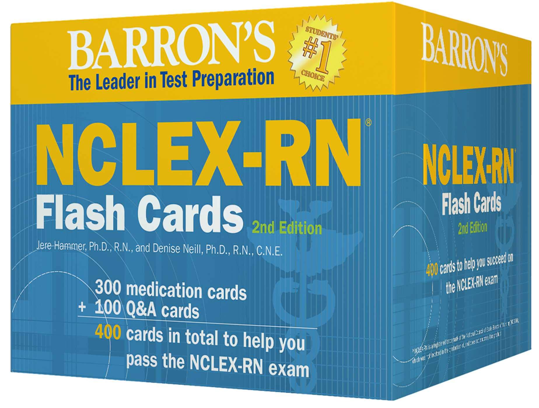 Algopix Similar Product 8 - Barrons NCLEXRN Flash Cards 2nd