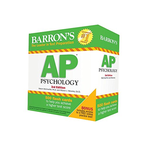 Algopix Similar Product 9 - Barrons AP Psychology Flash Cards 3rd