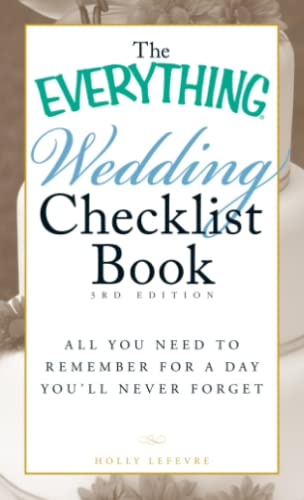 Algopix Similar Product 4 - The Everything Wedding Checklist Book