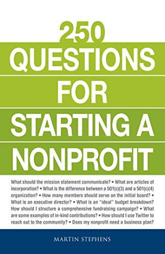 Algopix Similar Product 17 - 250 Questions for Starting a Nonprofit