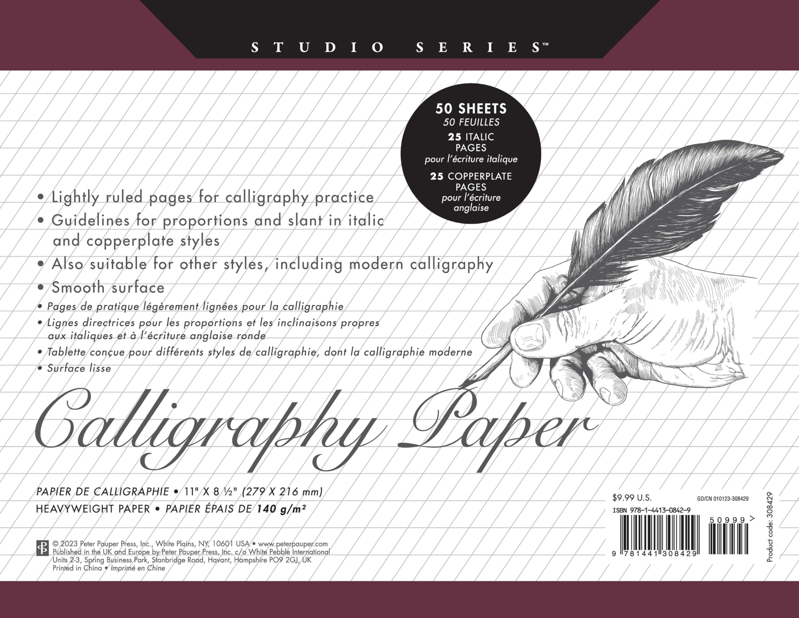 Algopix Similar Product 7 - Studio Series Calligraphy Paper Pad 50
