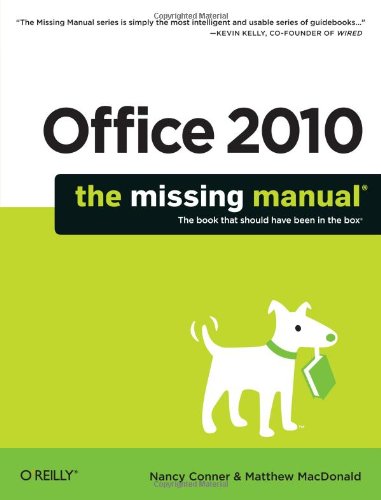 Algopix Similar Product 8 - Office 2010 The Missing Manual