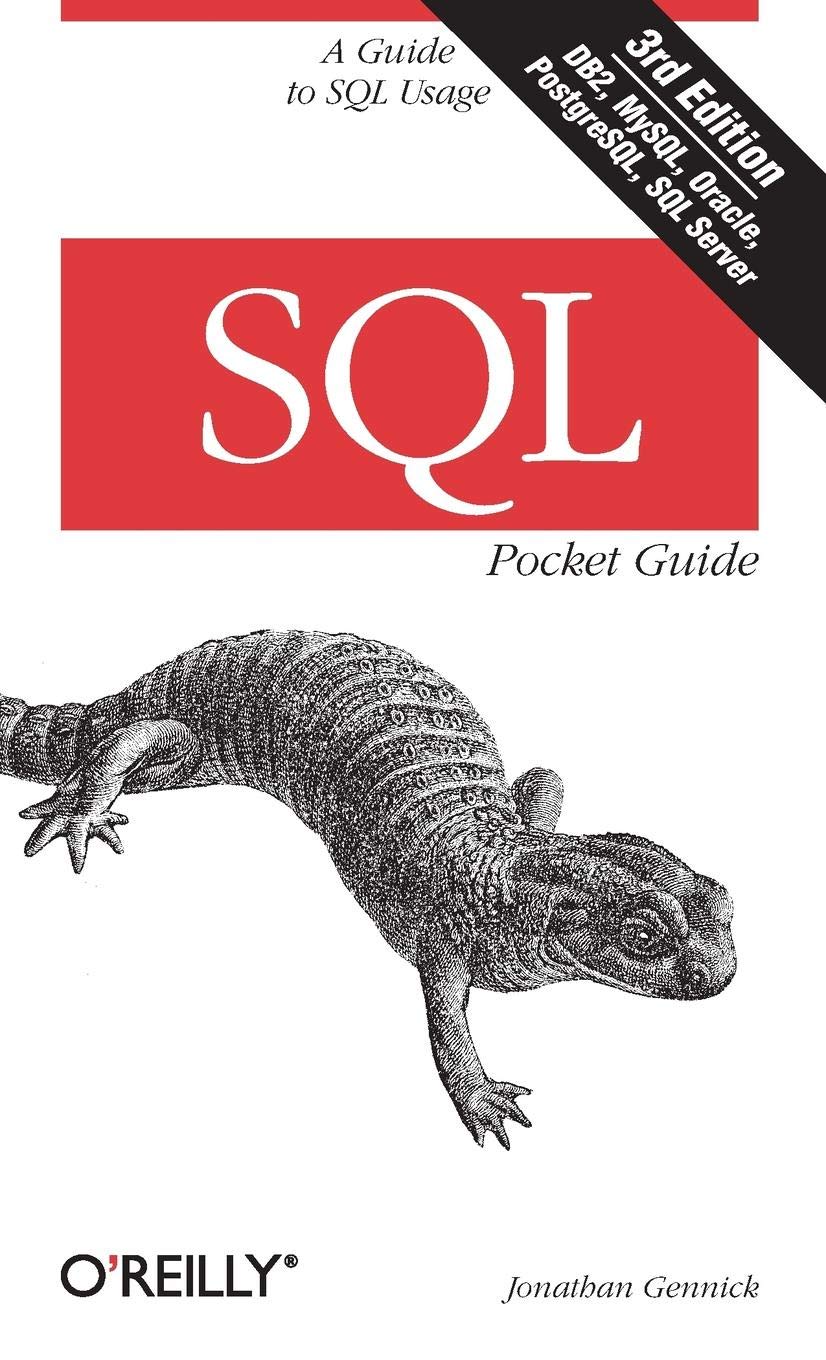 Algopix Similar Product 9 - SQL Pocket Guide: A Guide to SQL Usage