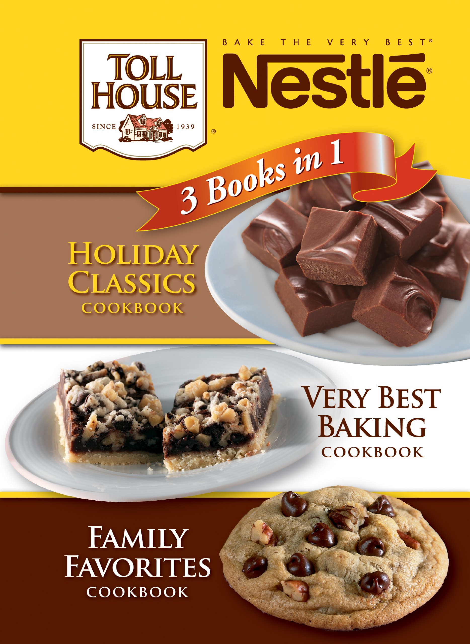 Algopix Similar Product 3 - Nestle Chocolate 3 Cookbooks in 1