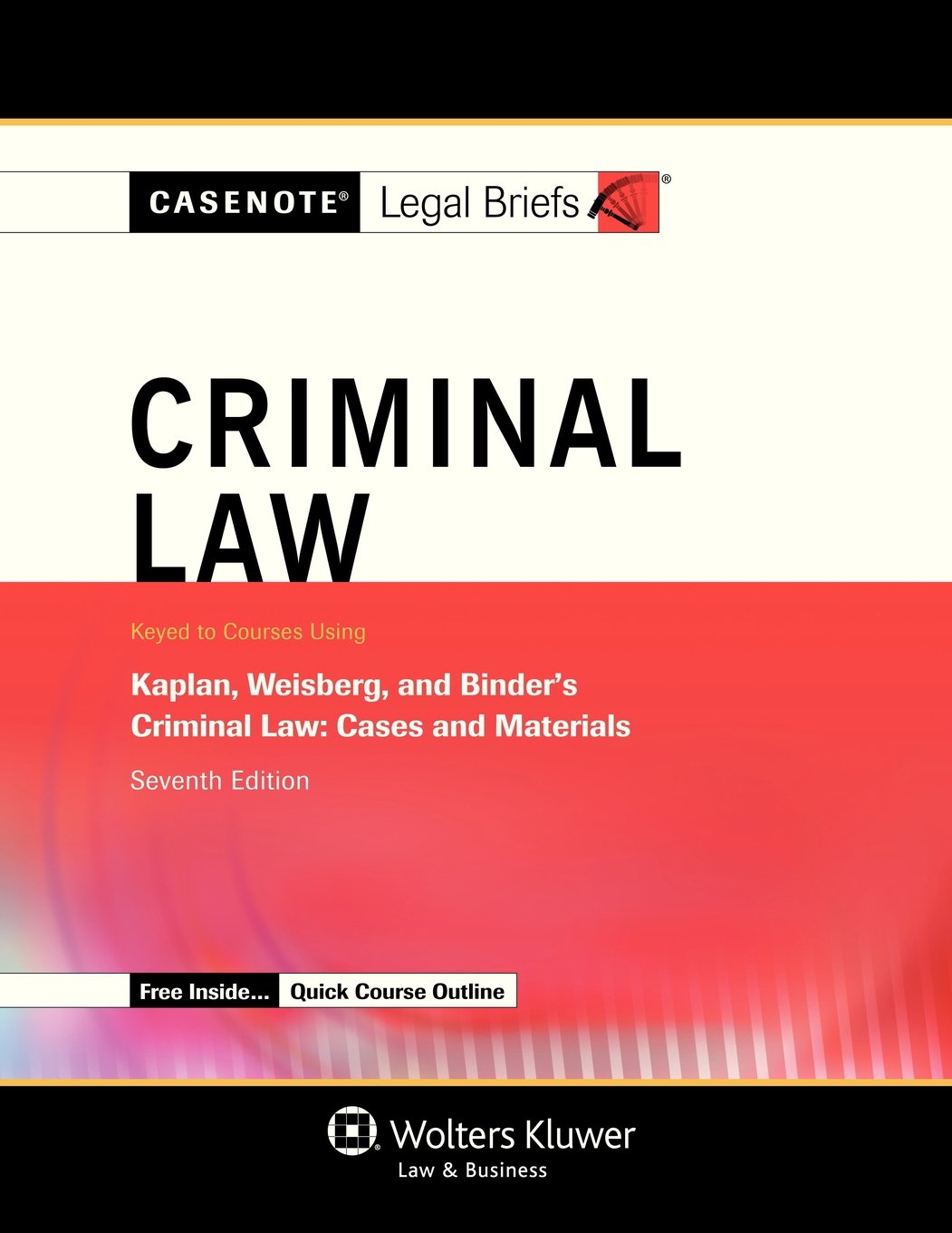 Algopix Similar Product 18 - Casenotes Legal Briefs Criminal Law