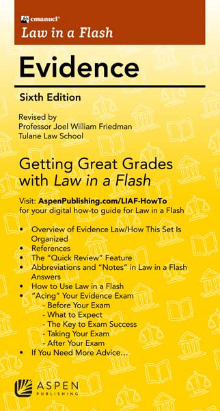 Algopix Similar Product 18 - Law in a Flash for Evidence Emanuel