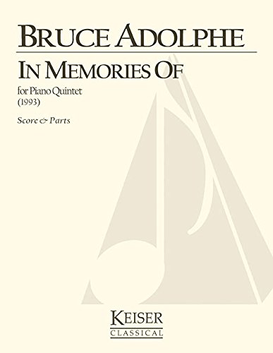 Algopix Similar Product 4 - In Memories of for Piano Quintet 