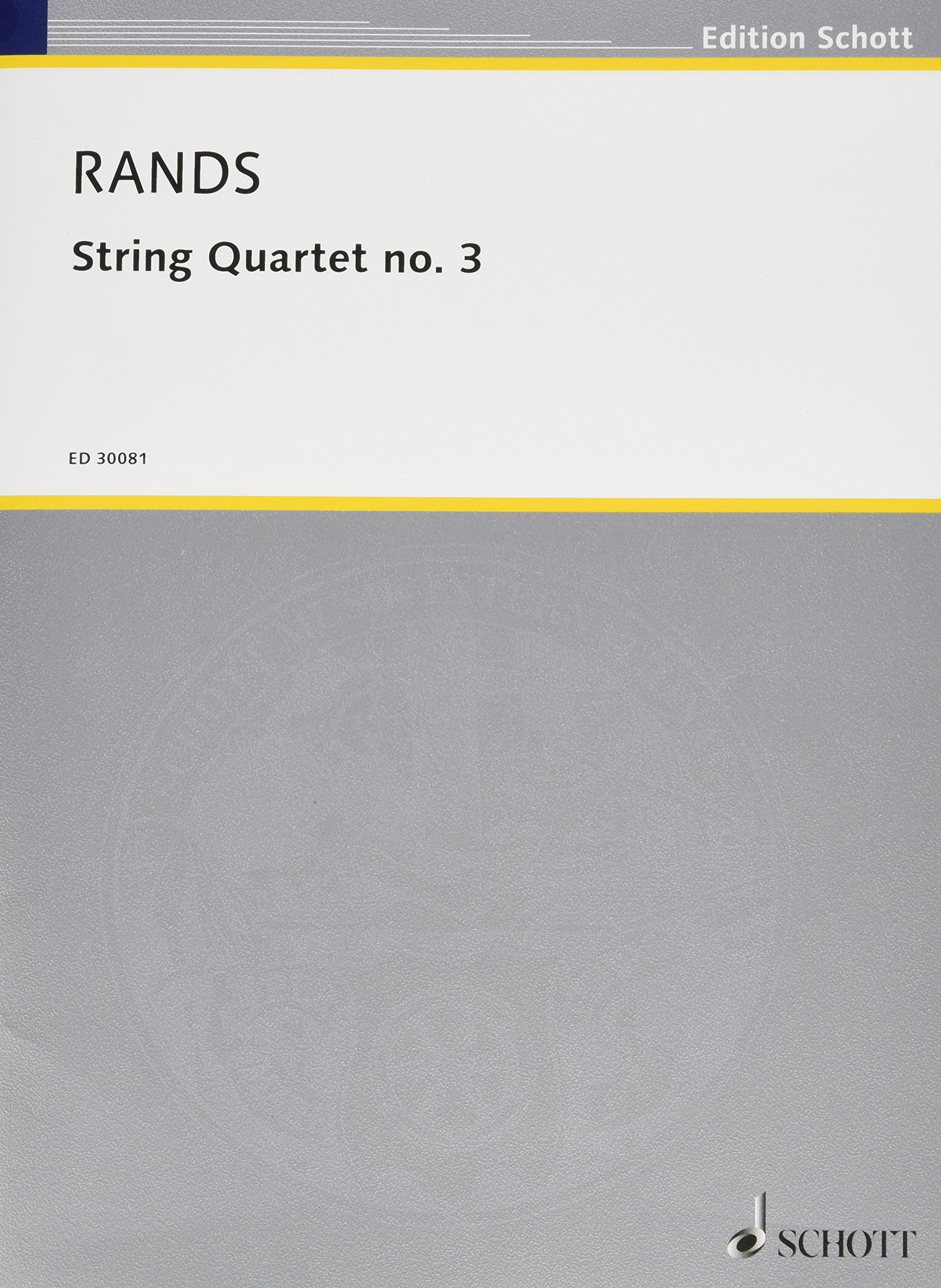 Algopix Similar Product 7 - String Quartet No. 3: Score and Parts
