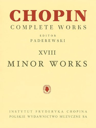 Algopix Similar Product 12 - Minor Works Chopin Complete Works Vol
