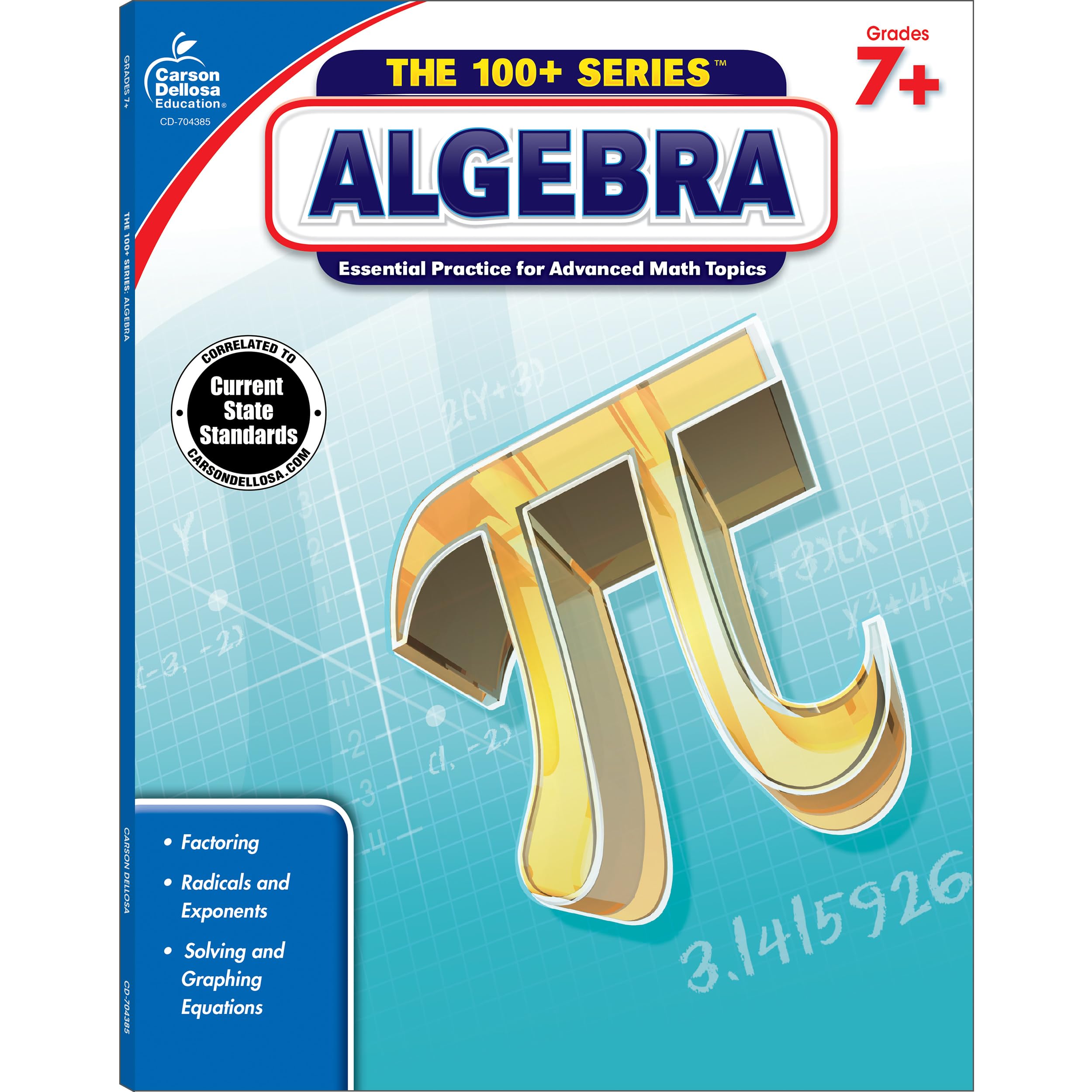 Algopix Similar Product 17 - Carson Dellosa The 100 Series Algebra