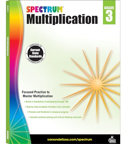 Algopix Similar Product 12 - Spectrum Grade 3 Multiplication