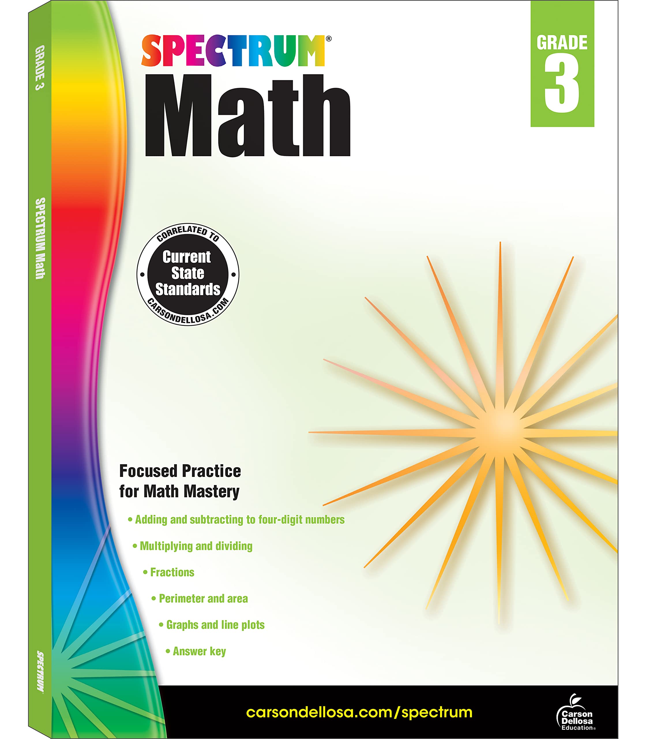 Algopix Similar Product 1 - Spectrum 3rd Grade Math Workbooks Ages