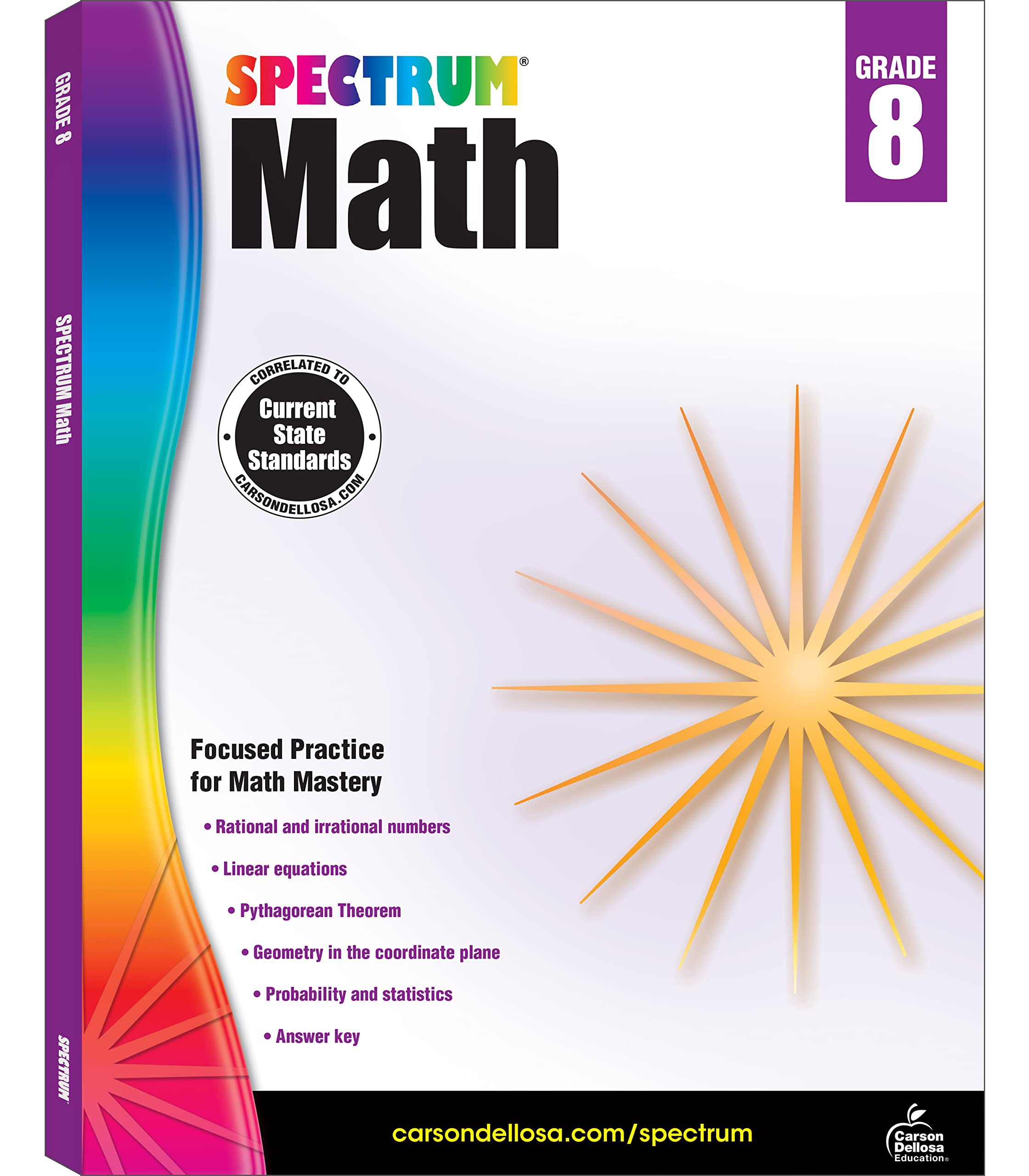 Algopix Similar Product 20 - Spectrum 8th Grade Math Workbooks Ages