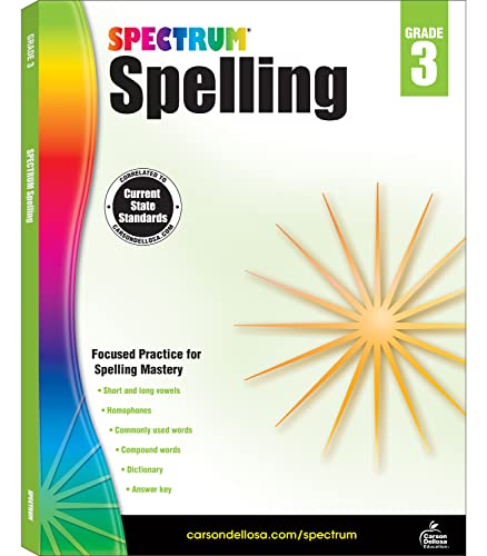 Algopix Similar Product 11 - Spectrum Spelling Workbook Grade 3