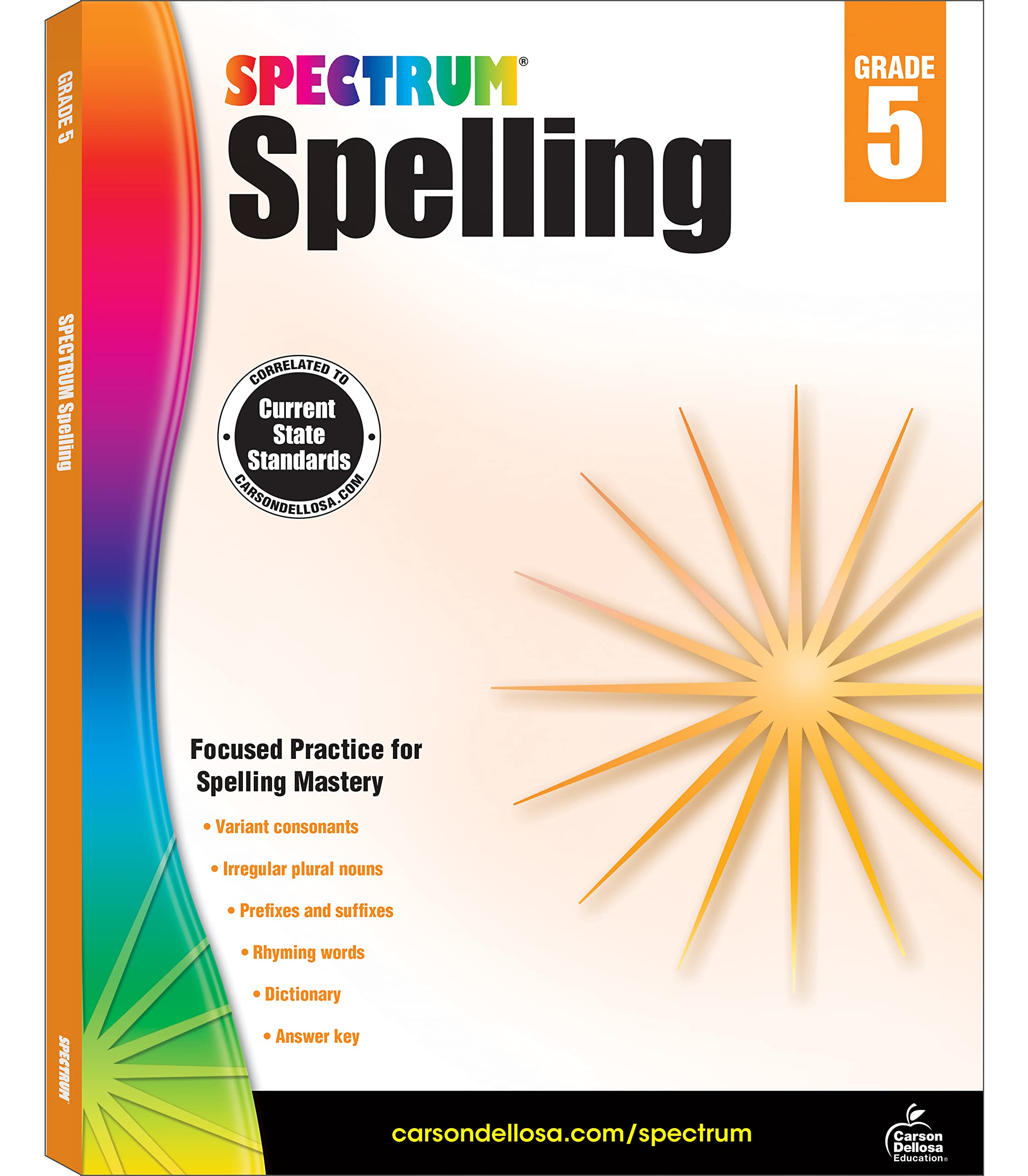 Algopix Similar Product 2 - Spectrum Spelling Workbook Grade 5
