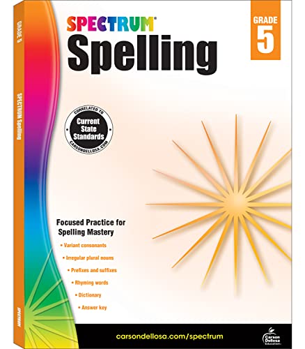 Algopix Similar Product 9 - Spectrum Spelling Workbook Grade 5