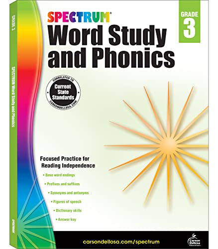 Algopix Similar Product 8 - Spectrum Word Study 3rd Grade Workbook